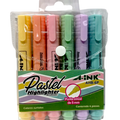 Resaltadores A-ink colores pastel x6