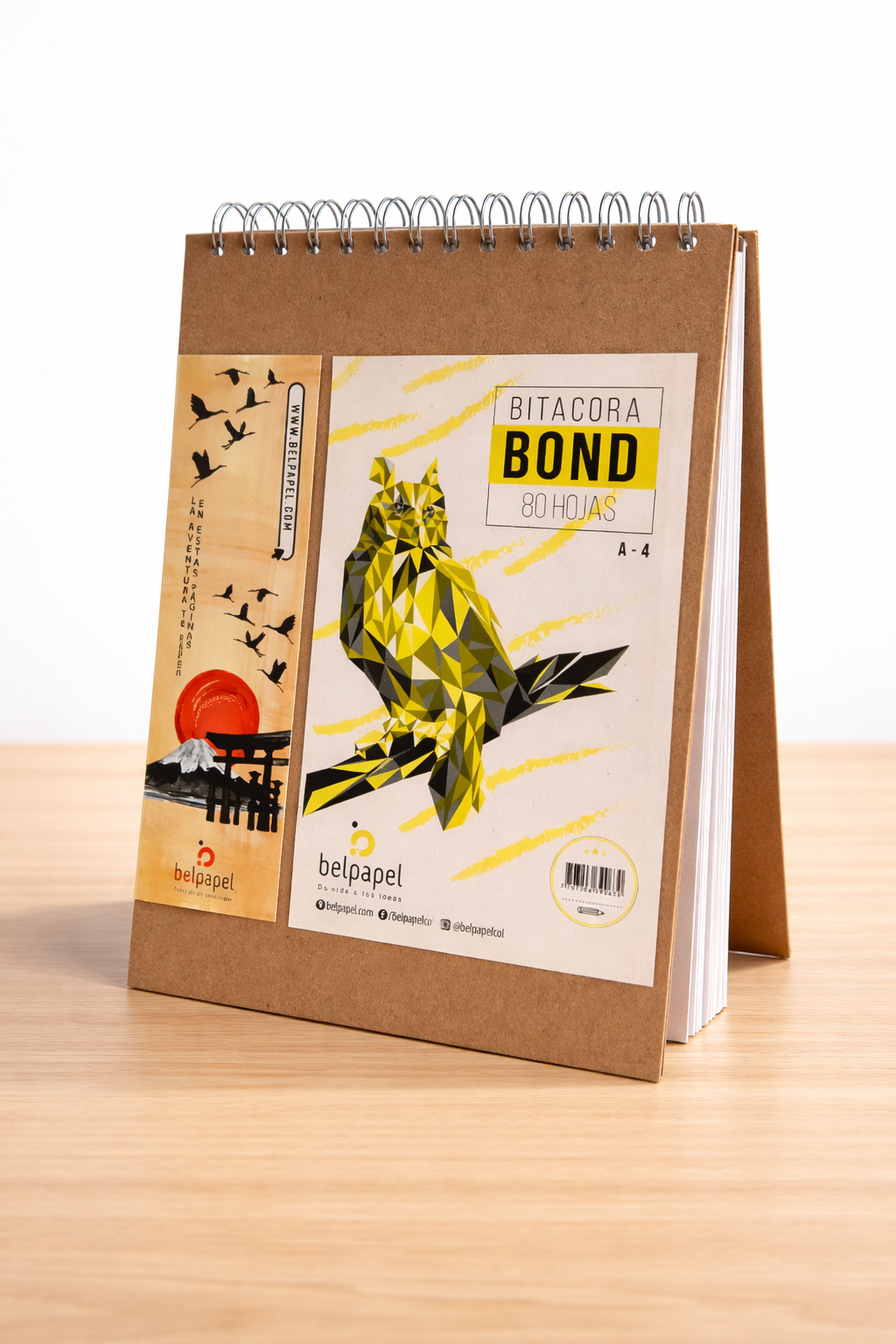 Bitácora Belpapel tamaño A4 papel bond 80 hojas