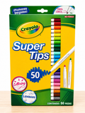 Plumones Crayola Super Tips x 50 Lavables Punta Cónica