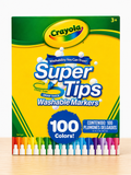 Plumones Crayola Super Tips x 100 Lavables Punta Cónica