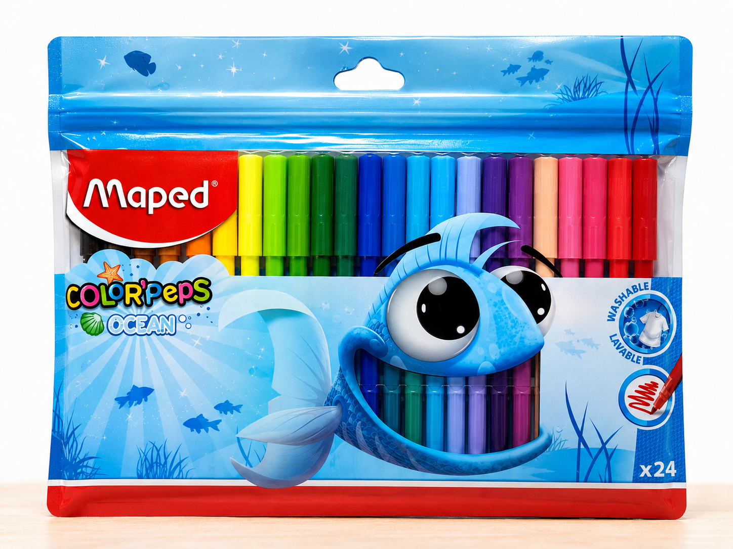 Plumones Maped Color'Peps Ocean x 24 Lavables