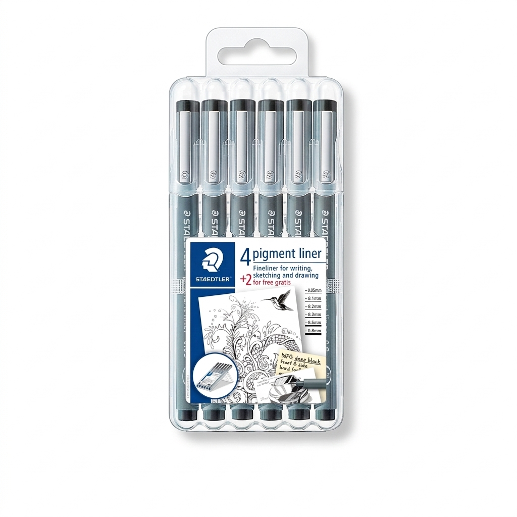 Rapidografos staedtler pigment liner x6