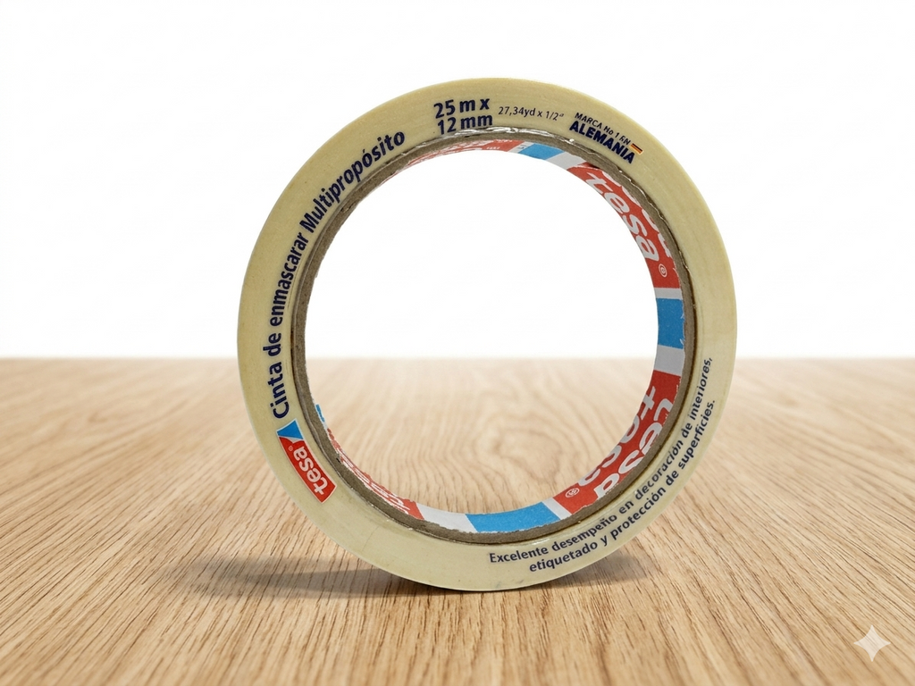 Cinta Tesa de enmascarar 25m 12mm