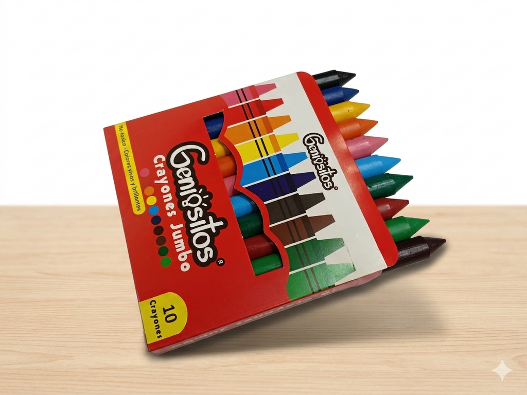 Crayones Geniositos escolares Jumbo x 10