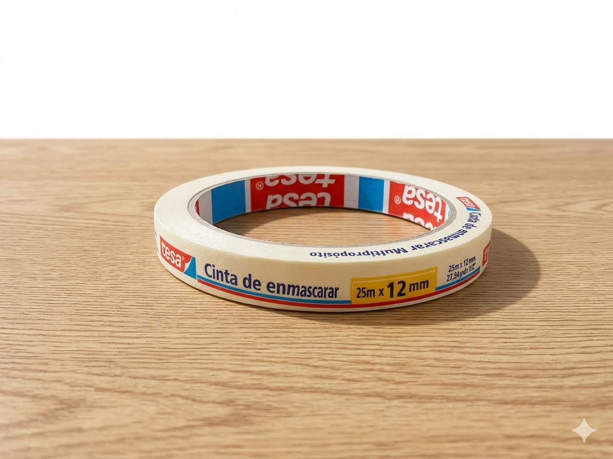 Cinta Tesa de enmascarar 25m 12mm
