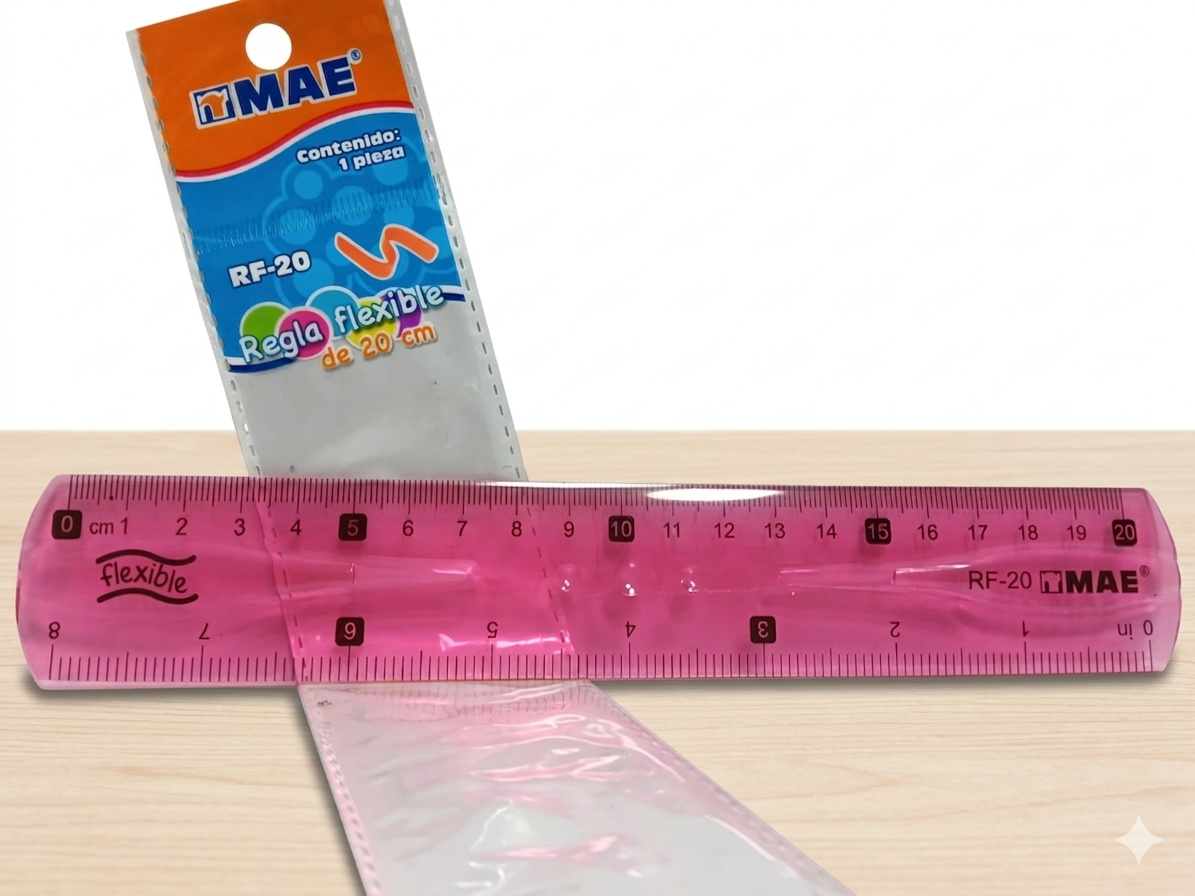 Regla MAE flexible de 20 cm