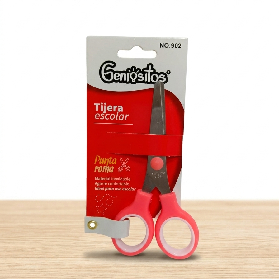 Tijeras Geniositos punta de roma escolar