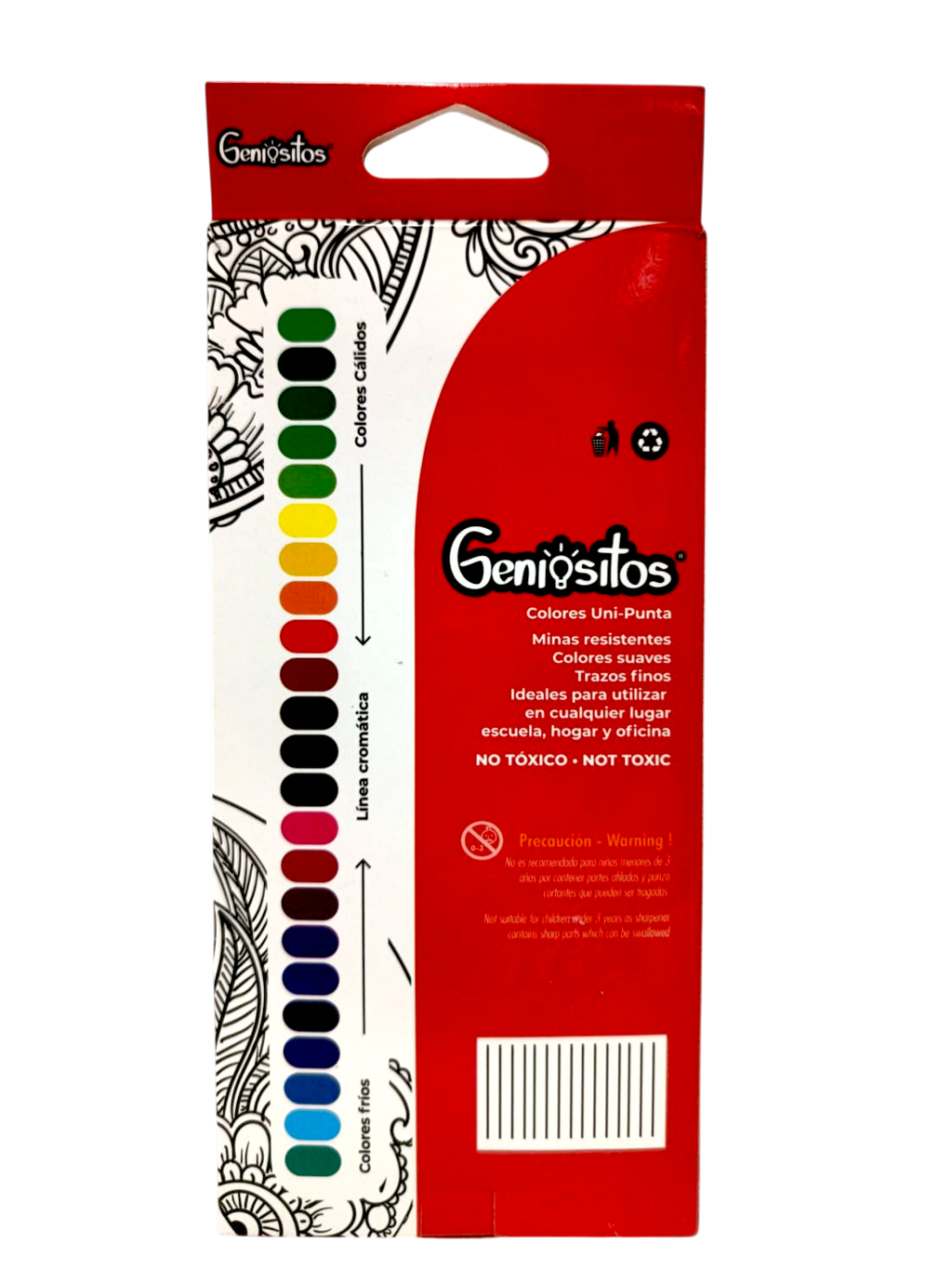 Colores Geniositos doble punta x 12