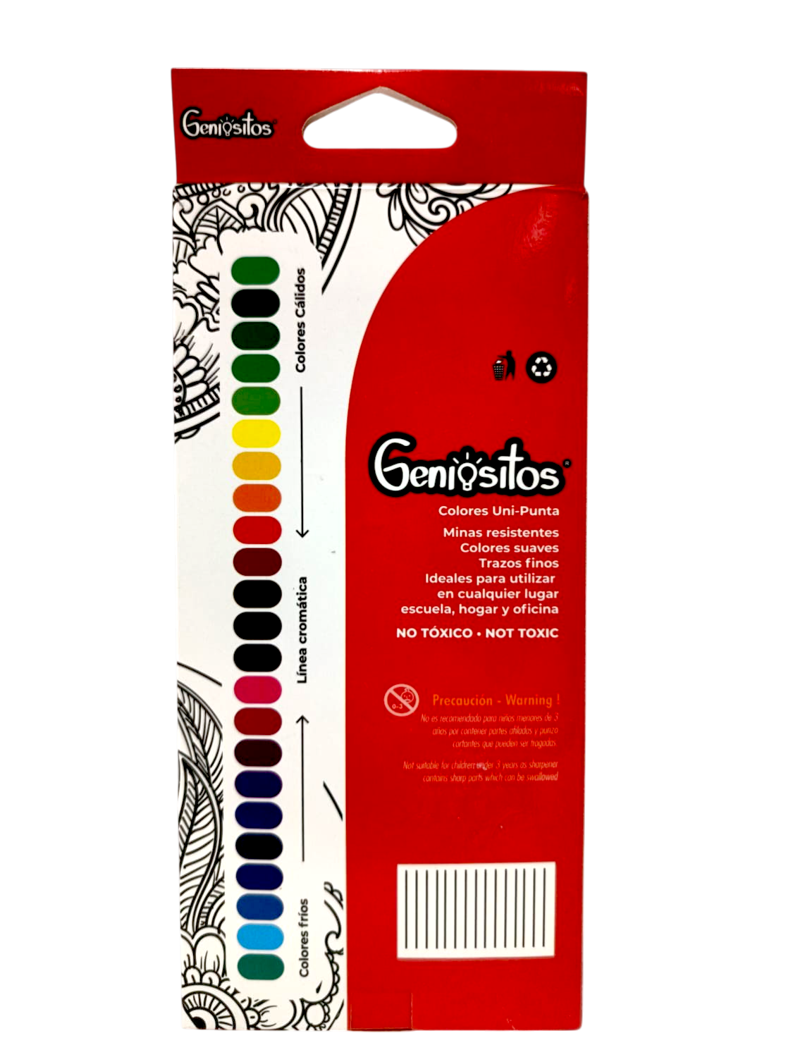 Colores Geniositos doble punta x 12