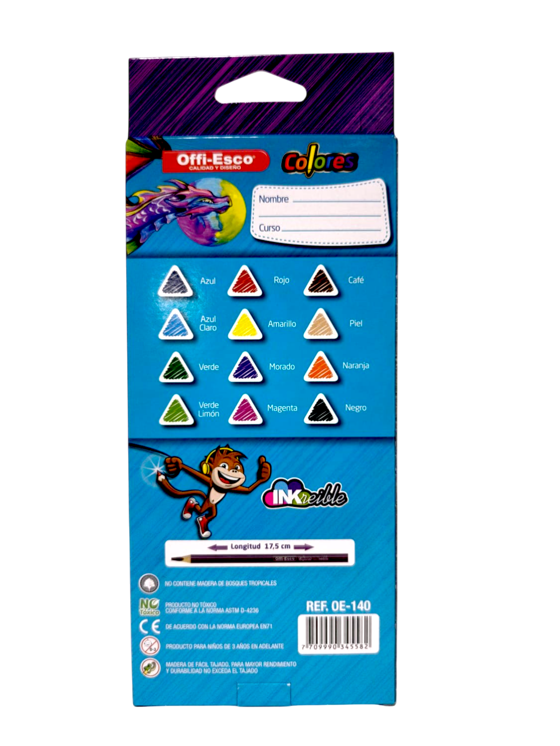 Colores Offi-Esco kit x12