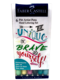Marcadores Faber Castell Tinta China x6