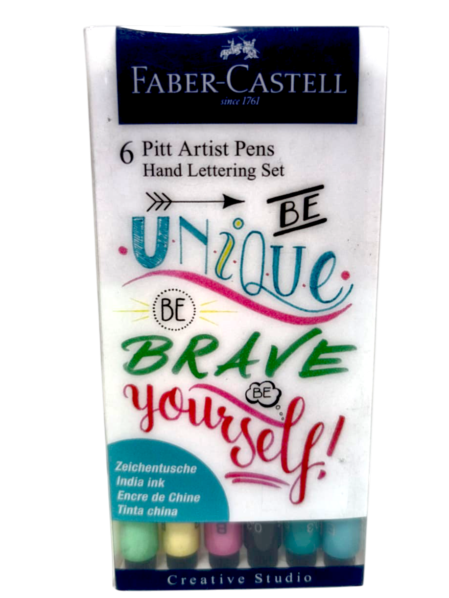 Marcadores Faber Castell Tinta China x6