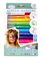 Marcadores Shu Cai Acrilicos Body Paint x12