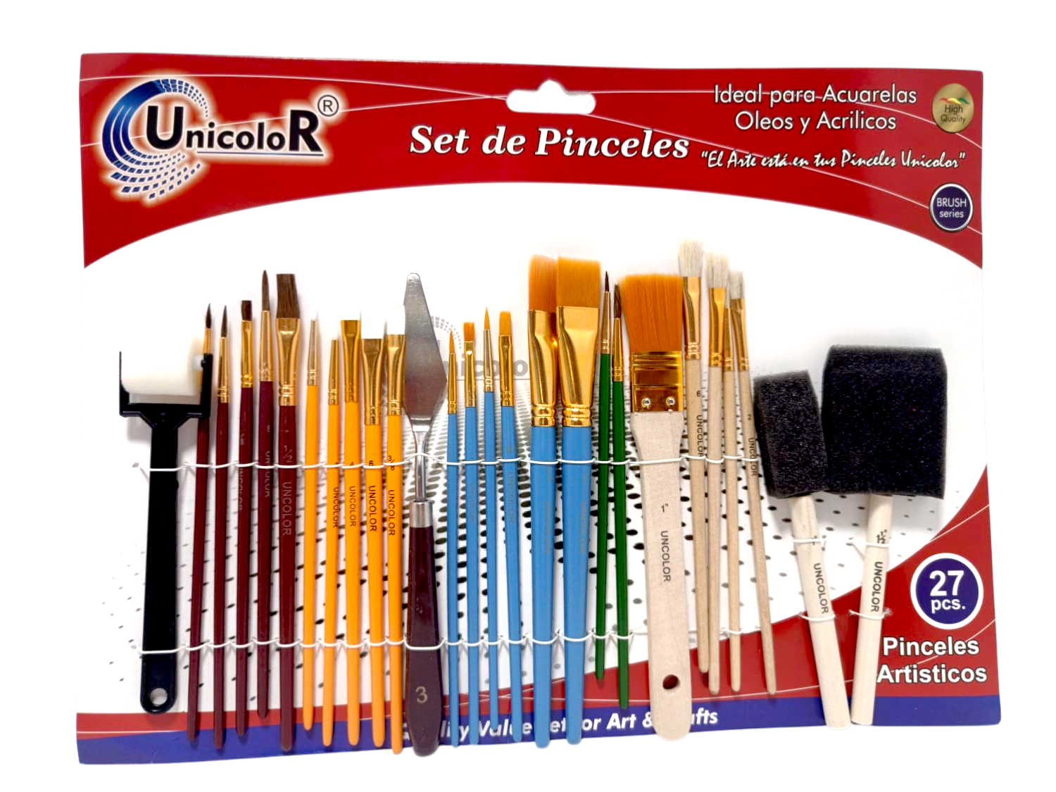 Pincel Unicolor Set x27