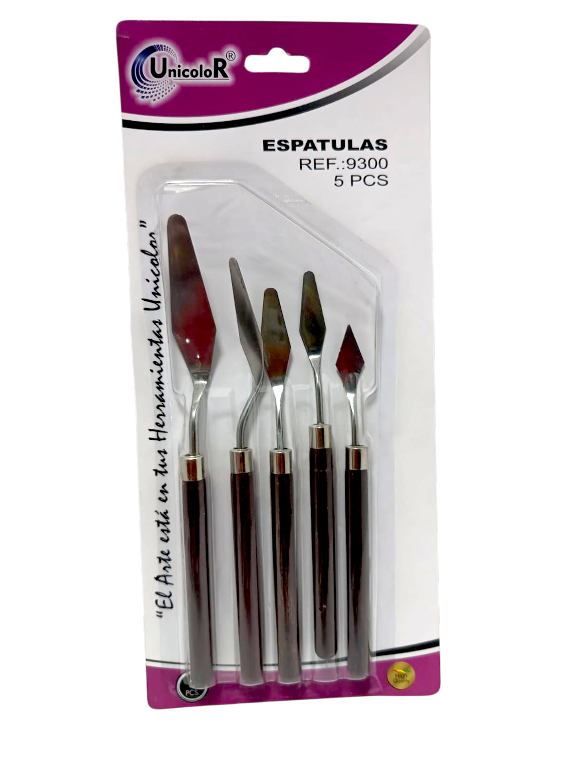 Espatulas Unicolor set x5