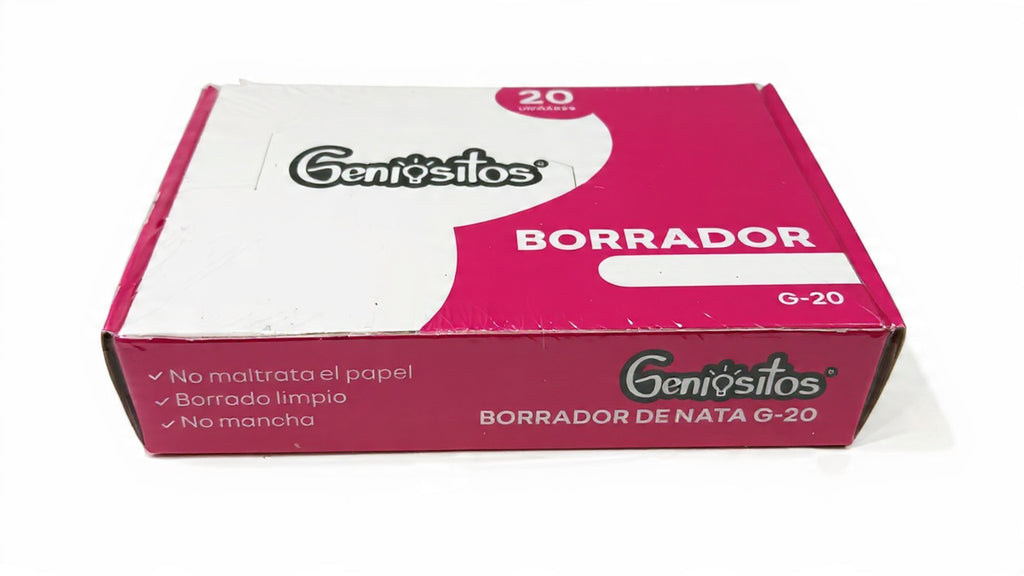 Borrador de nata Geniositos G-20 CAJA X 20