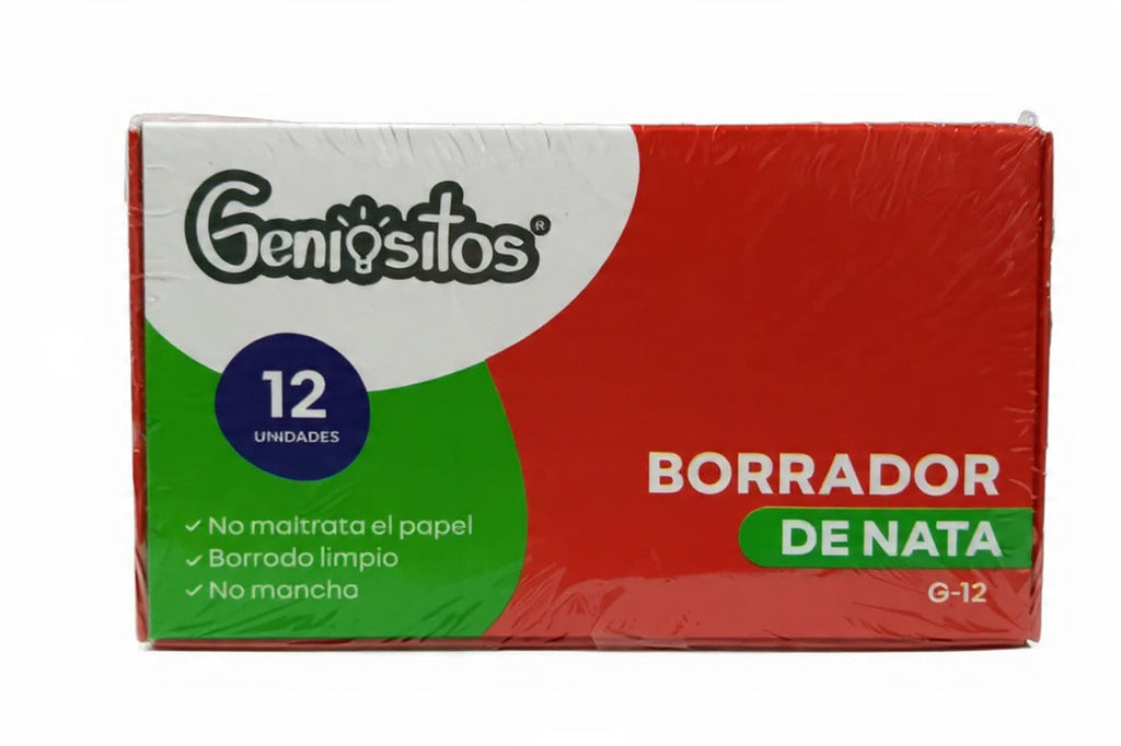 Borrador de nata Geniositos ref G-12 CAJA X 12