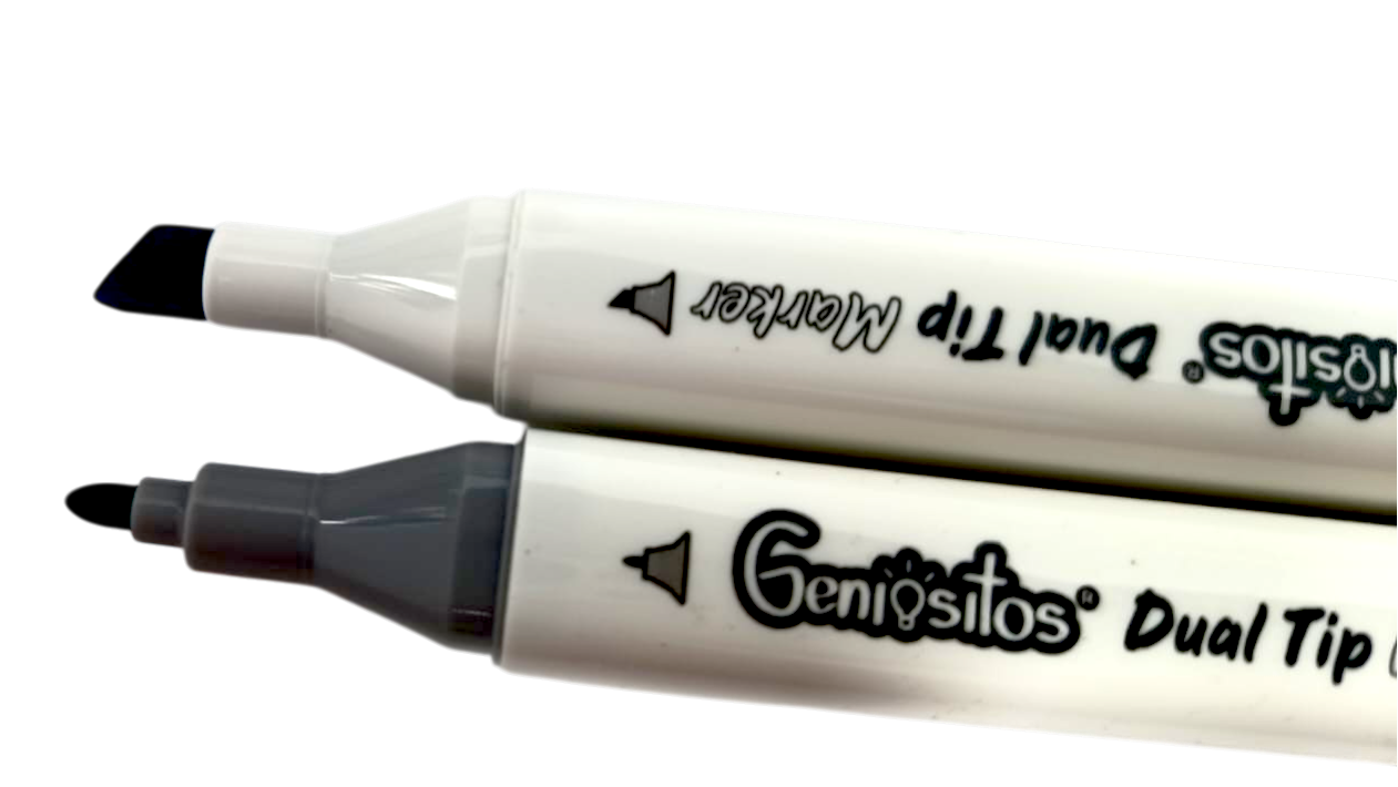 Marcadores Geniositos doble punta x60