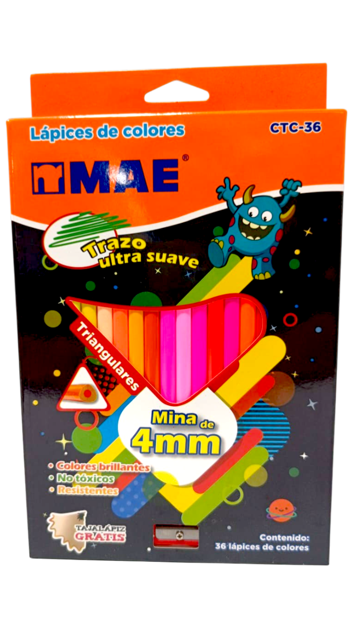 Colores MAE triangulares x 36