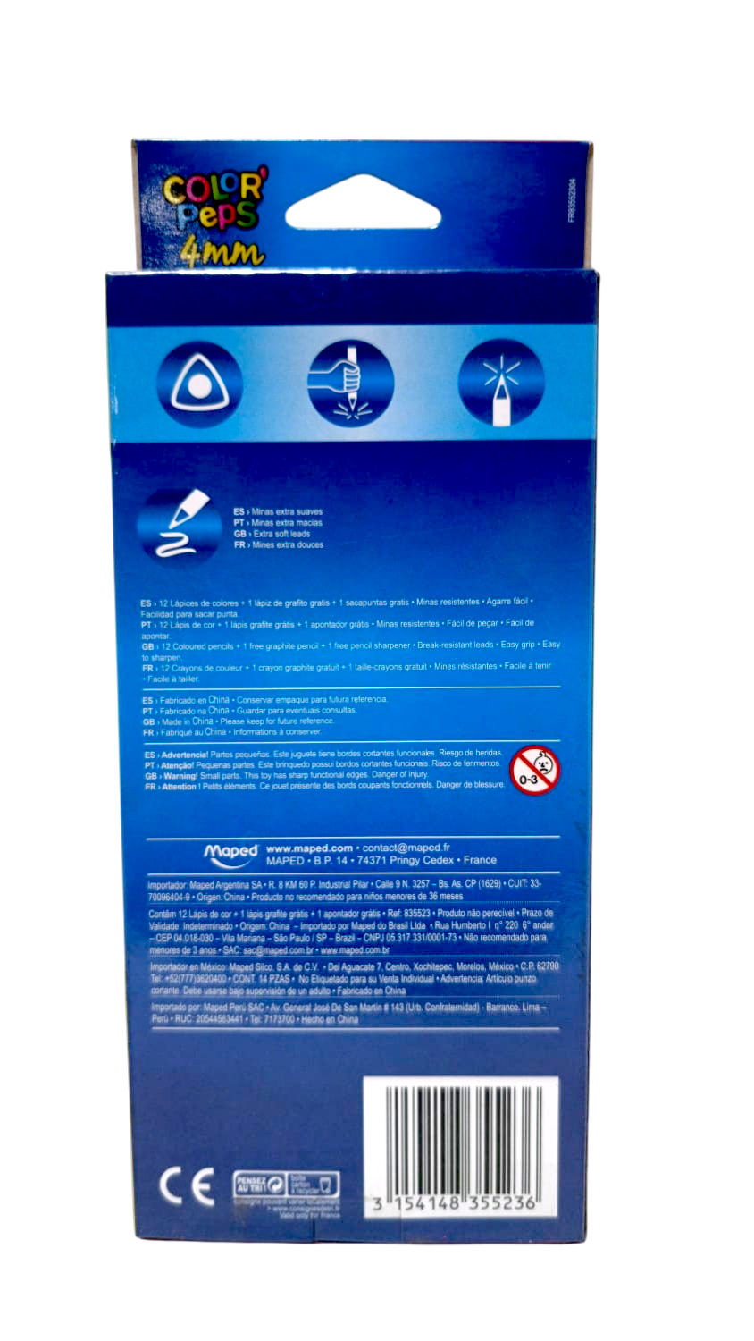 Colores Maped Color Peps x12