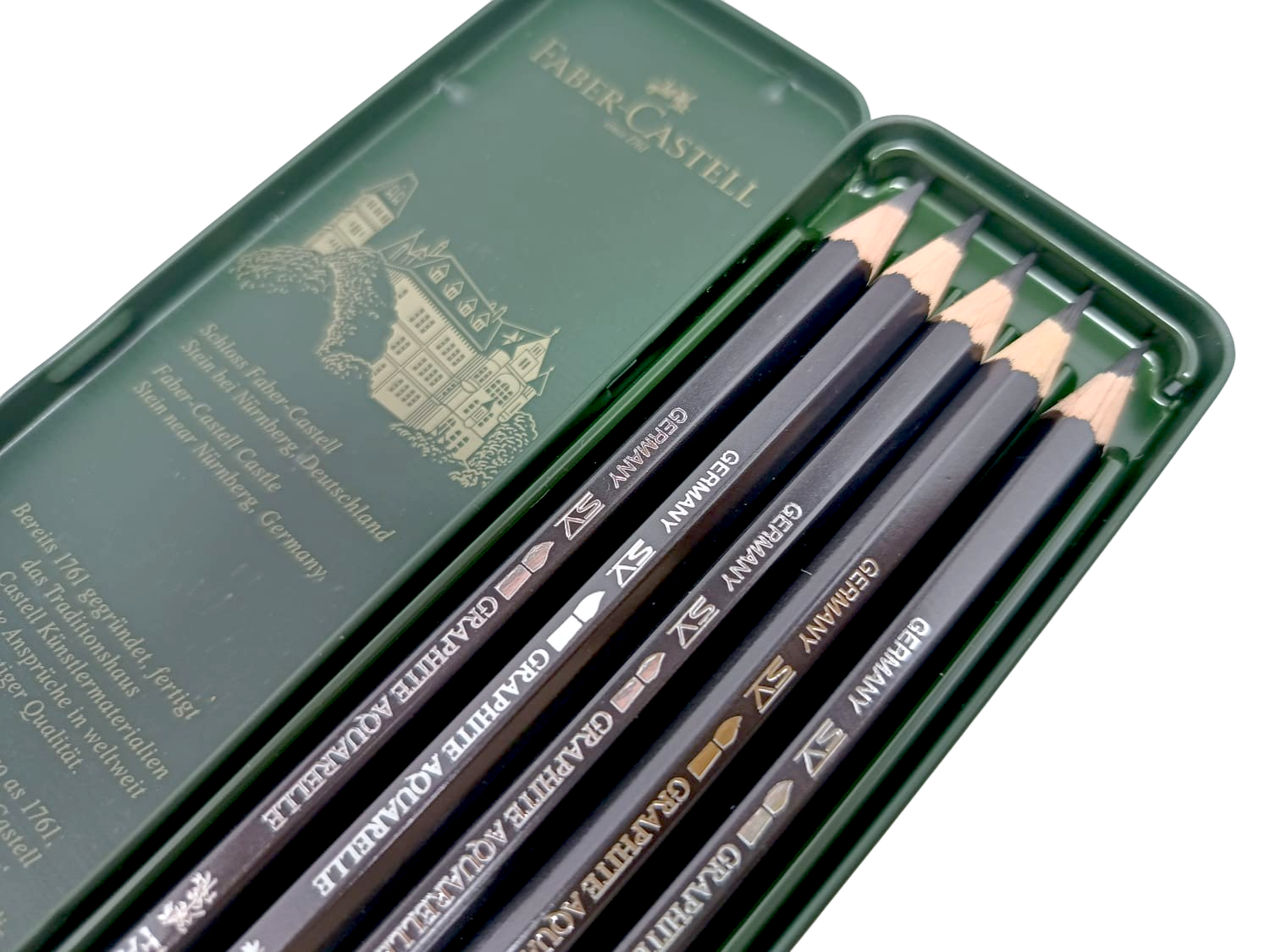 Lápices Faber Castell de Acuarela x5