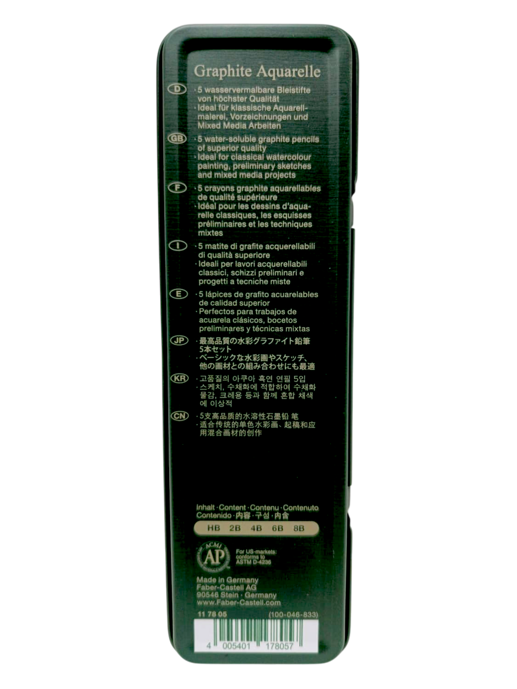 Lápices Faber Castell de Acuarela x5