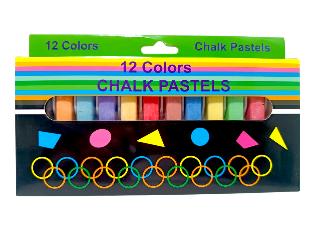 Tizas Chalk colores pastel x12