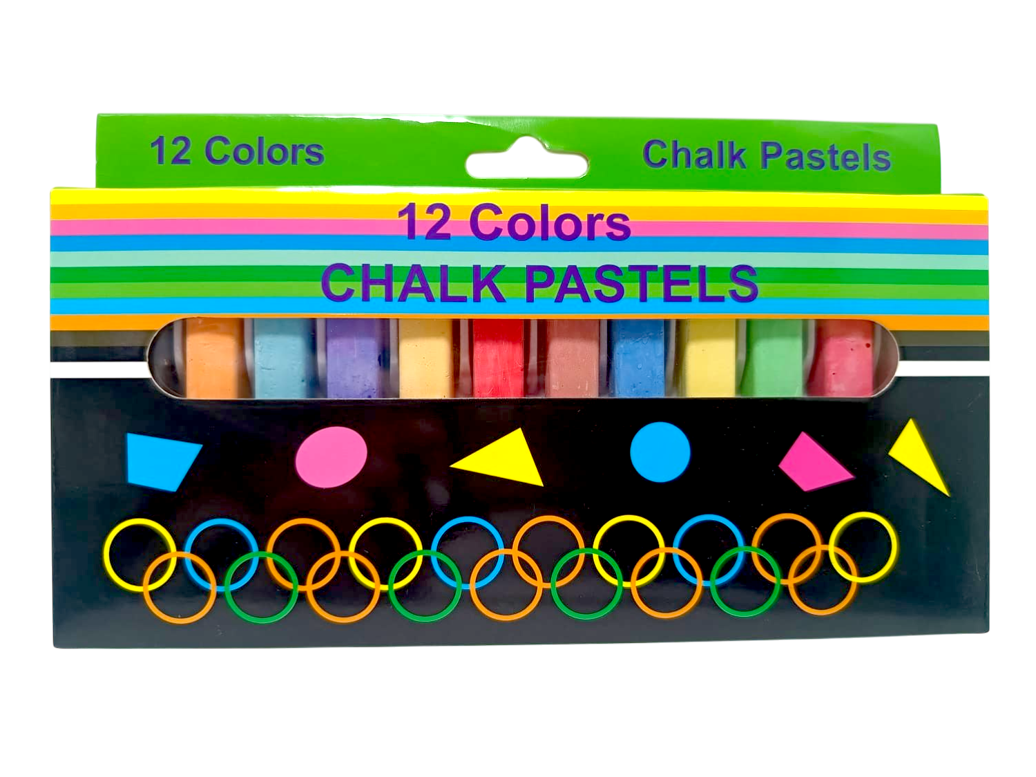 Tizas Chalk colores pastel x12