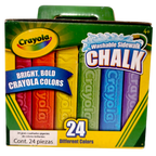 Tizas Crayola Chalk lavables x24