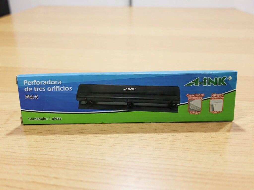 Perforadora A-INK PM-3 de 3 Orificios