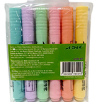 Resaltadores A-ink colores pastel x6