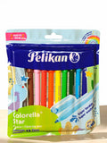 Plumones Pelikan Colorella Star x 12 Unidades