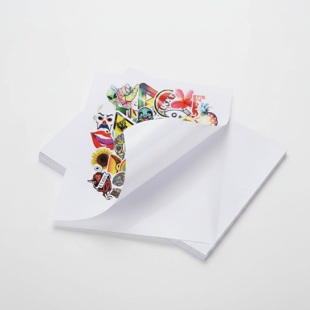 Impresión en papel fotográfico adhesivo brillante con stickers