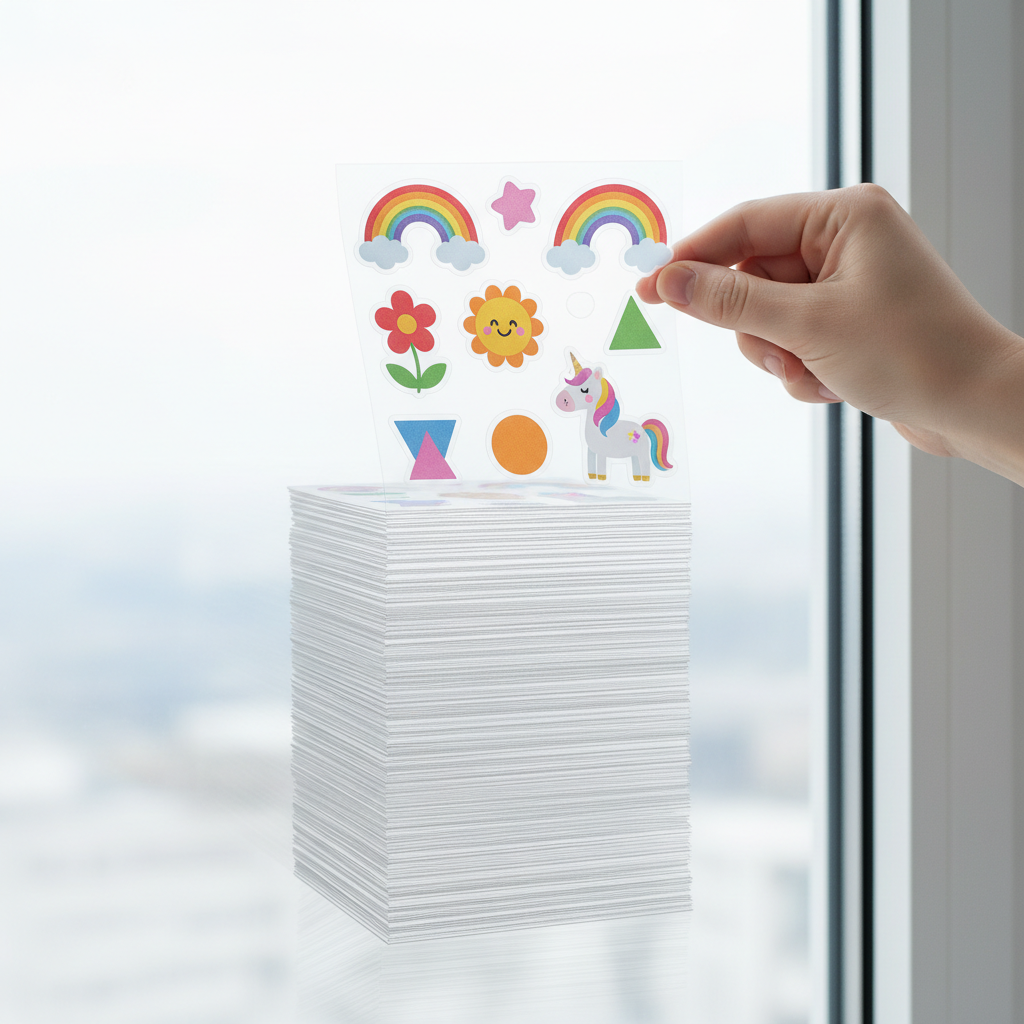 Impresión en papel fotográfico adhesivo transparente