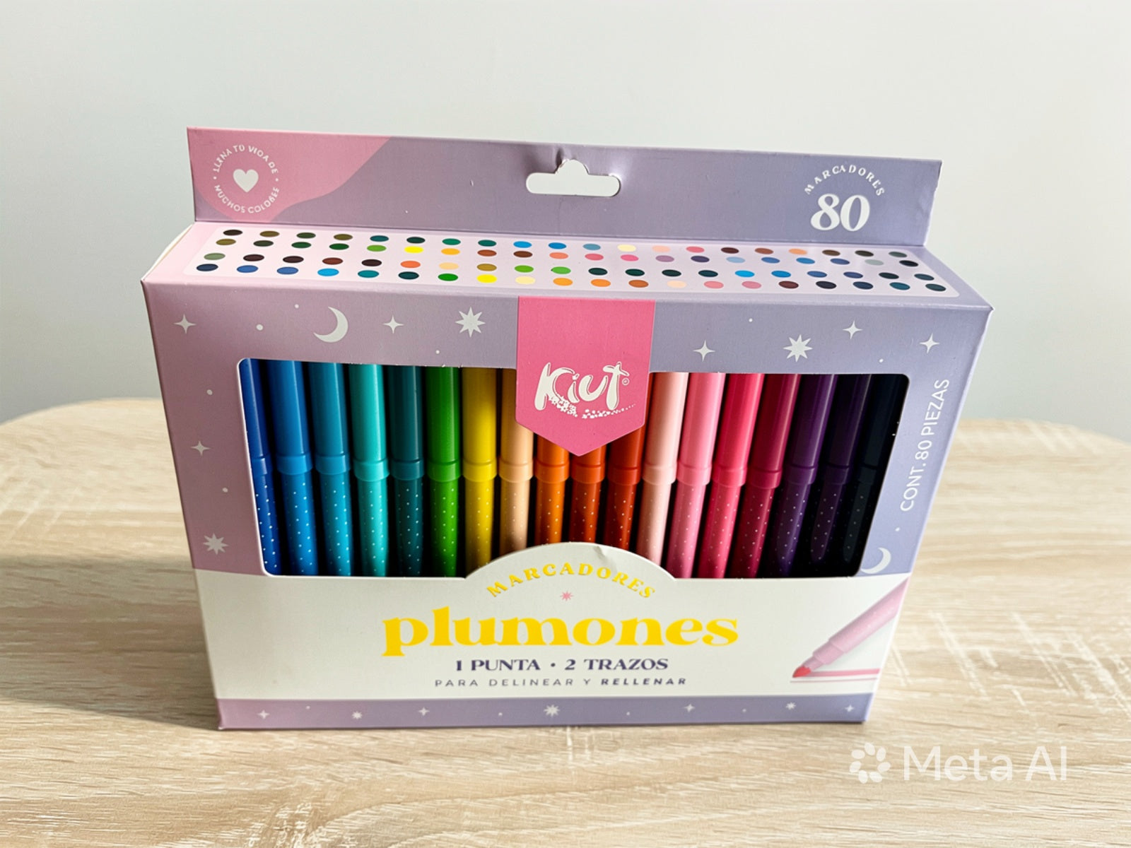 Plumones Kiut de Norma Caja x 80 Unidades