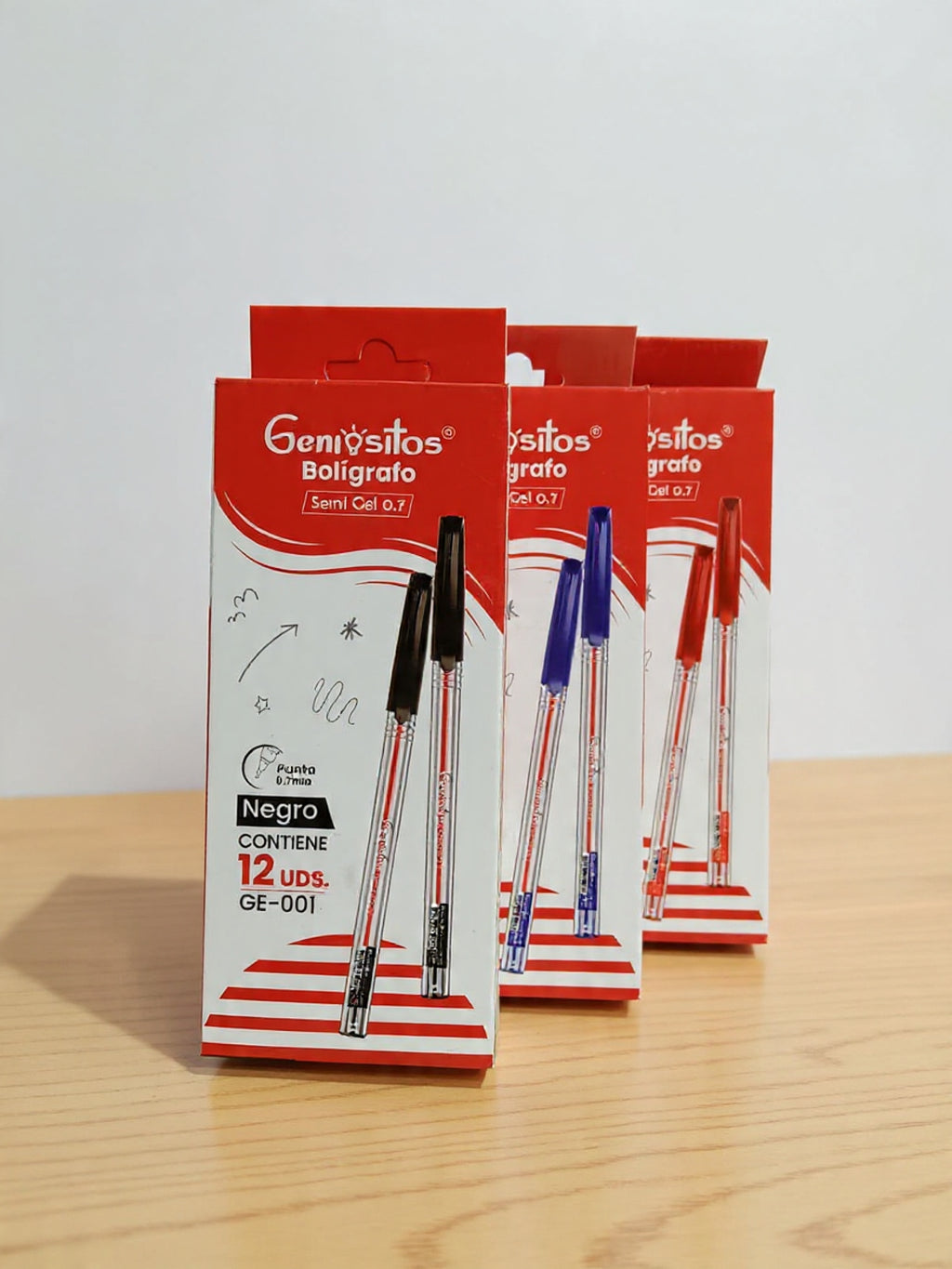 Bolígrafos Geniositos Semi Gel caja x12