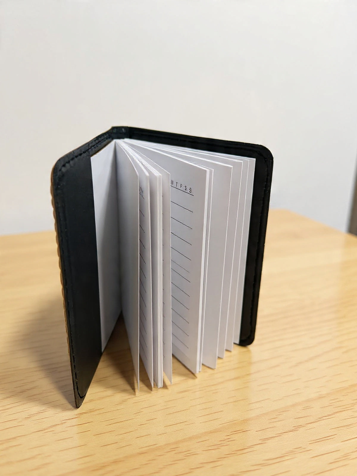 Libreta agenda de bolsillo tipo cuero tamaño A6
