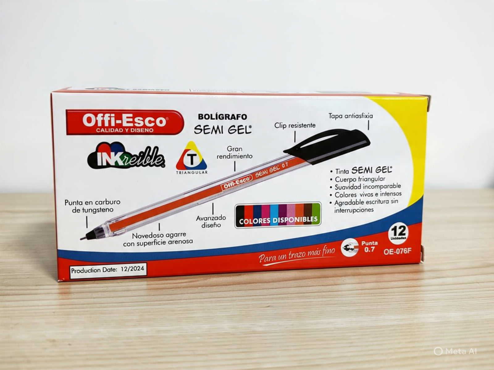 Bolígrafo Offi-Esco Semi Gel 0.7