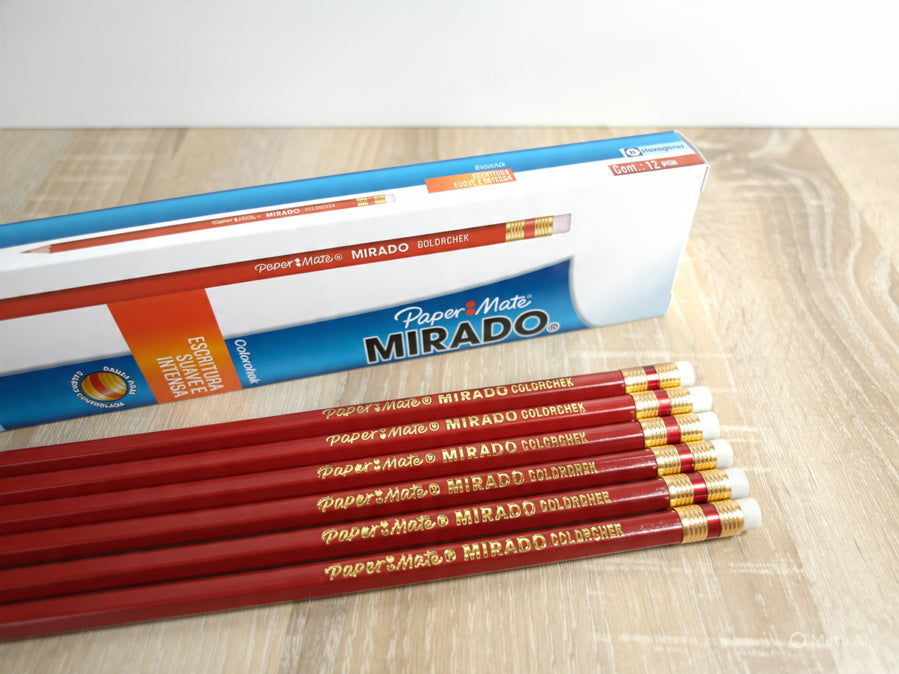 Lapiz Paper Mate rojo colorchek Mirado caja x 12