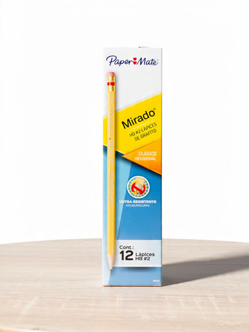 Lapiz Paper Mate de grafito Mirado HB No. 2 caja x 12