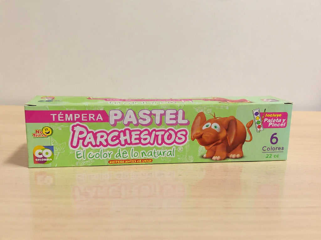 Pintura Parchesitos temperas tonos pastel X6