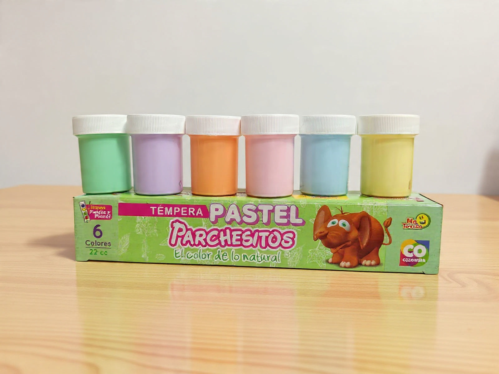 Pintura Parchesitos temperas tonos pastel X6