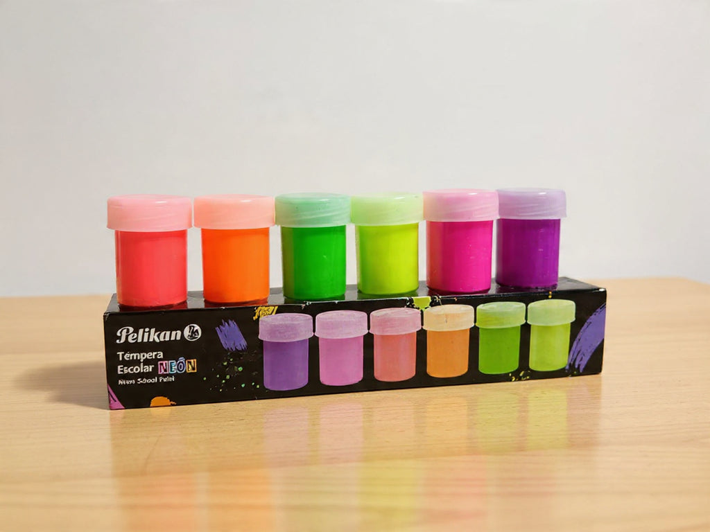 Pintura Pelikan temperas Neón x6