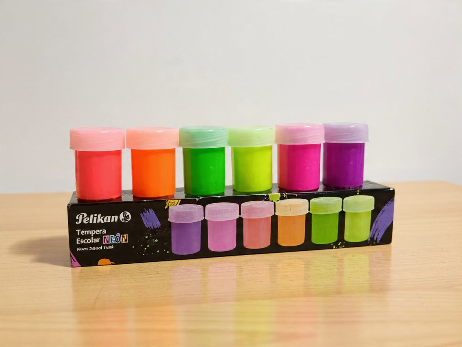 Pintura Pelikan temperas Neón x6