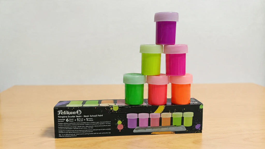 Pintura Pelikan temperas Neón x6