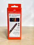 Bolígrafo Faber Castell retráctil colores  mina 0.7 Ref JOB caja x 12
