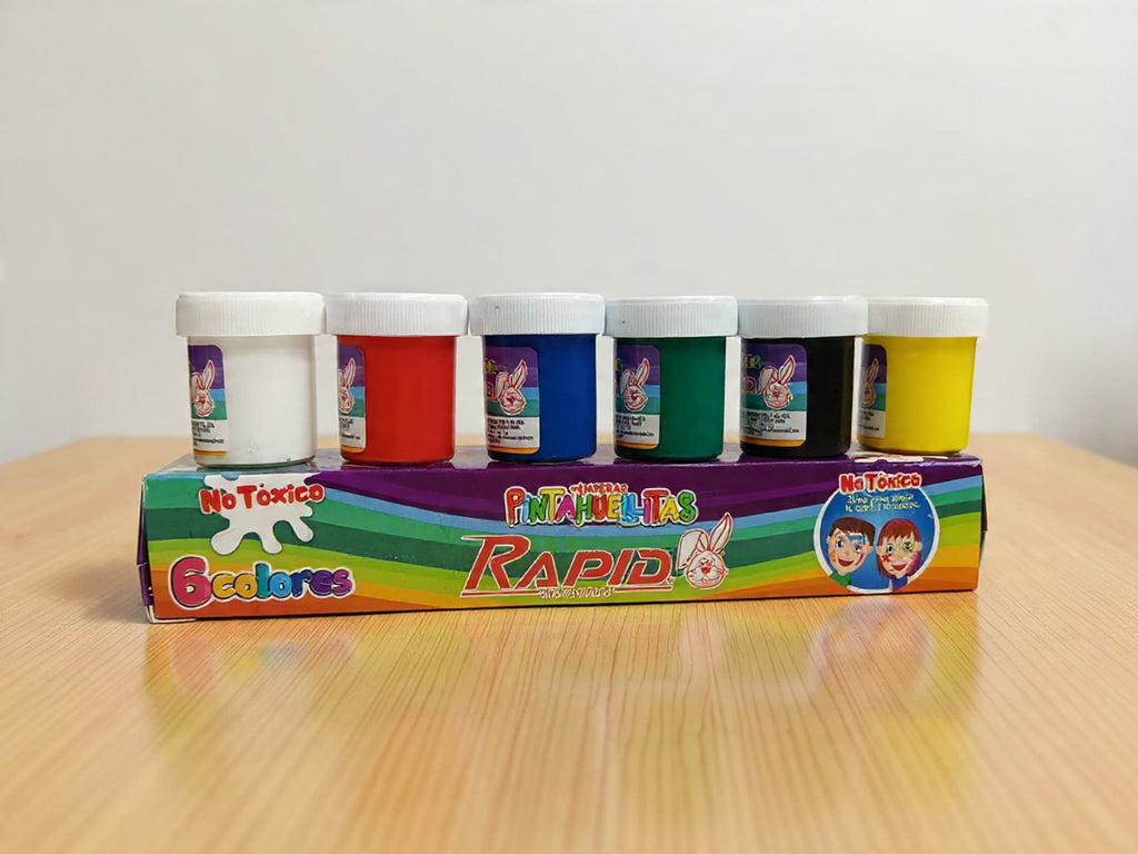 Pinturas Rapid temperas huellitas x6