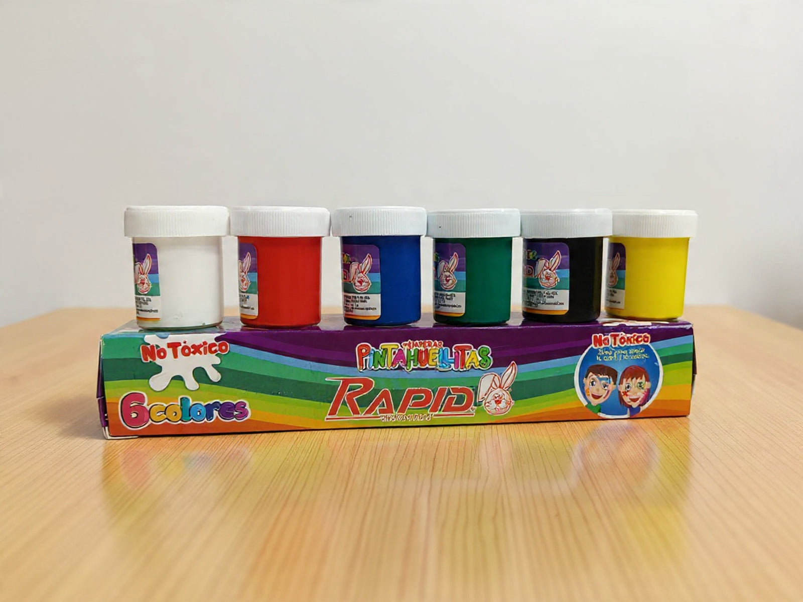 Pinturas Rapid temperas huellitas x6