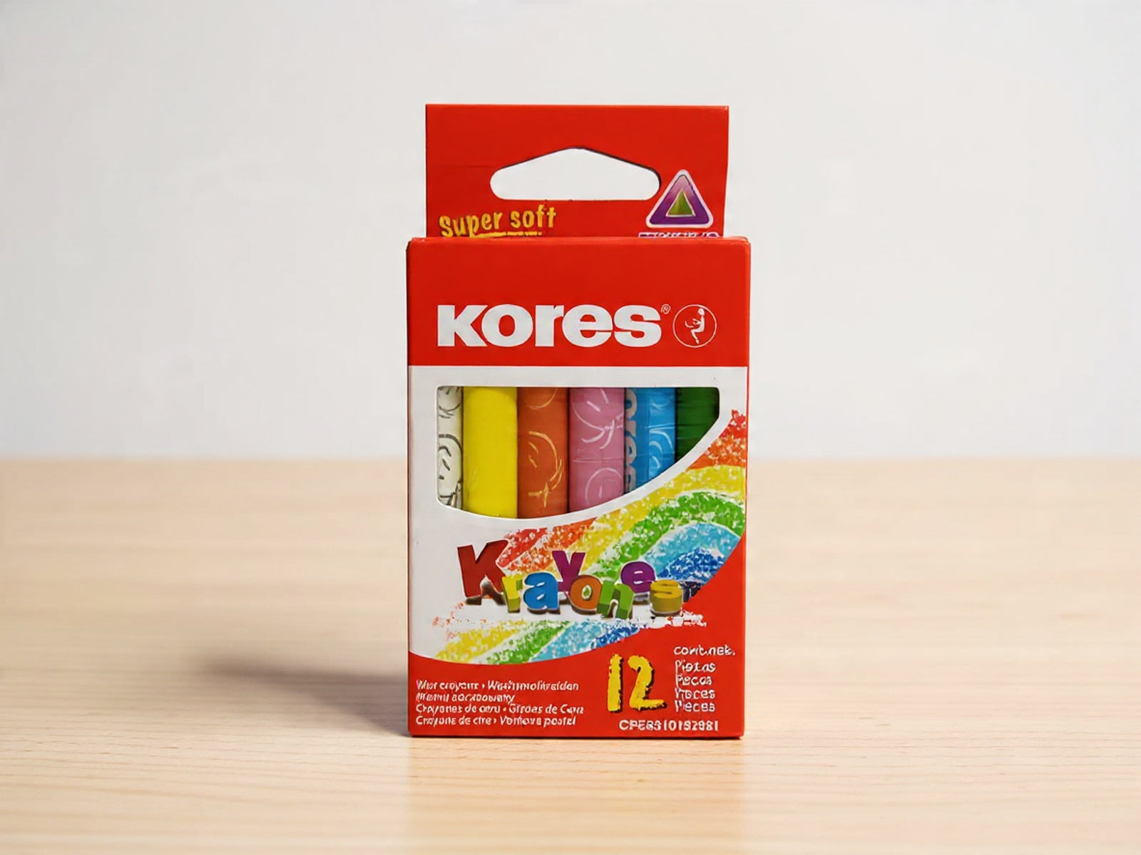 Crayones Kores soft triangulares x12